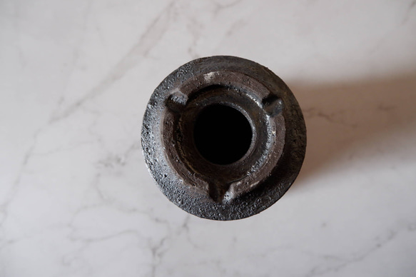 3.5号窯変黒鉢846　塊根植物　多肉植物　盆栽　植木鉢　作家鉢　鉢皿　沖縄 7枚目の画像