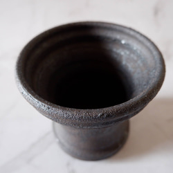 3.5号窯変黒鉢846　塊根植物　多肉植物　盆栽　植木鉢　作家鉢　鉢皿　沖縄 4枚目の画像