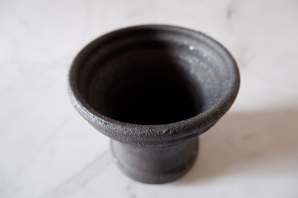 3.5号窯変黒鉢846　塊根植物　多肉植物　盆栽　植木鉢　作家鉢　鉢皿　沖縄 4枚目の画像