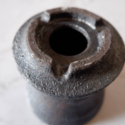 3.5号窯変黒鉢846　塊根植物　多肉植物　盆栽　植木鉢　作家鉢　鉢皿　沖縄 6枚目の画像