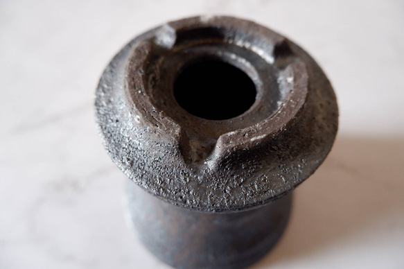 3.5号窯変黒鉢846　塊根植物　多肉植物　盆栽　植木鉢　作家鉢　鉢皿　沖縄 6枚目の画像