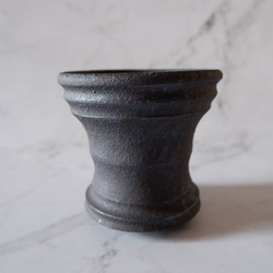 3.5号窯変黒鉢846　塊根植物　多肉植物　盆栽　植木鉢　作家鉢　鉢皿　沖縄 3枚目の画像