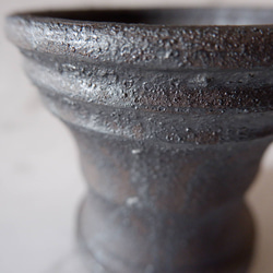 3.5号窯変黒鉢846　塊根植物　多肉植物　盆栽　植木鉢　作家鉢　鉢皿　沖縄 2枚目の画像