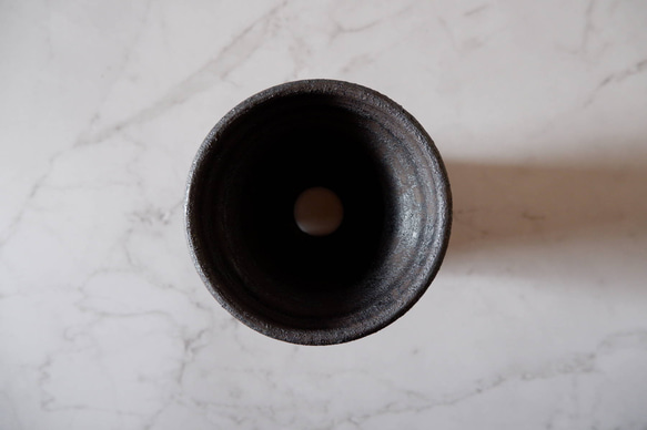 3.5号窯変黒鉢846　塊根植物　多肉植物　盆栽　植木鉢　作家鉢　鉢皿　沖縄 5枚目の画像