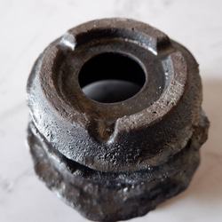 4.5号窯変黒鉢852　塊根植物　多肉植物　盆栽　植木鉢　作家鉢　鉢皿　沖縄 6枚目の画像