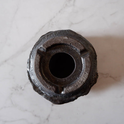 4.5号窯変黒鉢852　塊根植物　多肉植物　盆栽　植木鉢　作家鉢　鉢皿　沖縄 7枚目の画像