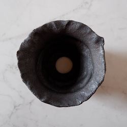 4.5号窯変黒鉢852　塊根植物　多肉植物　盆栽　植木鉢　作家鉢　鉢皿　沖縄 5枚目の画像