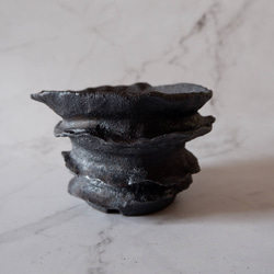 4.5号窯変黒鉢852　塊根植物　多肉植物　盆栽　植木鉢　作家鉢　鉢皿　沖縄 3枚目の画像