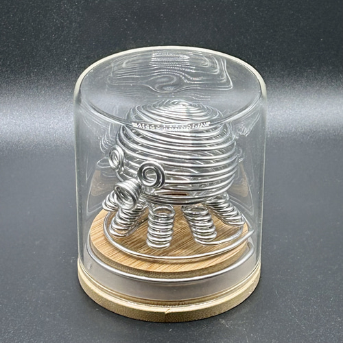 縁起物 たこ ワイヤー アート クラフト 針金一本 保護ケース付き 縁起物 たこ ワイヤー アート クラフト 針金一本 保護ケース付き