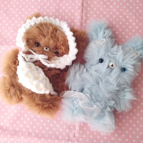 受注完成品❱ リボンとフリル大好き♡バレエコアなうさぎのモール