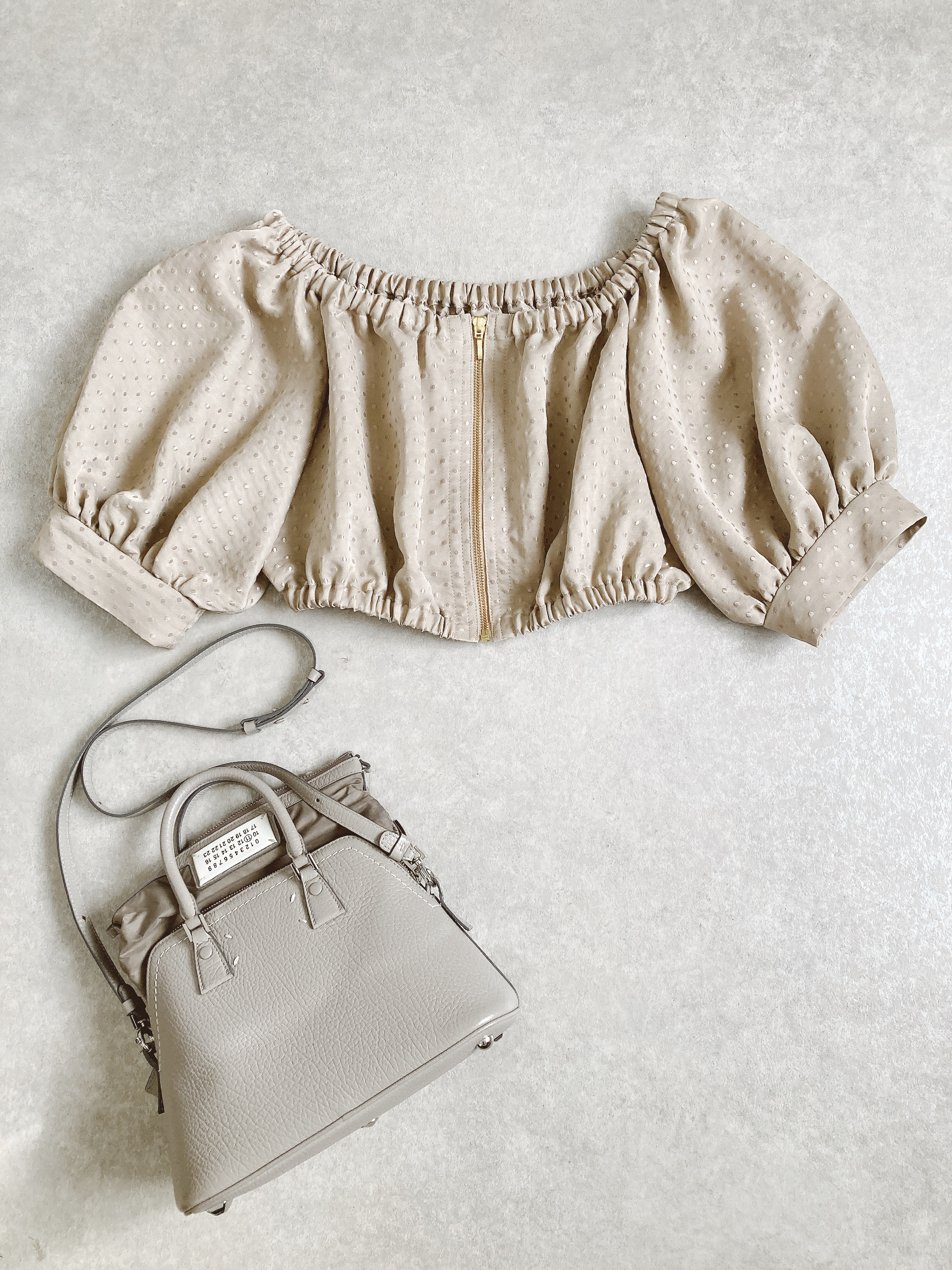 ドットジャガードボレロブルゾン