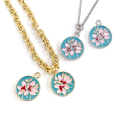 ejp798 [2 件] 櫻花櫻花幣滴膠吊飾 第10張的照片