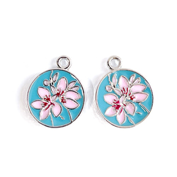 ejp798 [2 件] 櫻花櫻花幣滴膠吊飾 第6張的照片