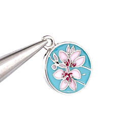 ejp798 [2 件] 櫻花櫻花幣滴膠吊飾 第7張的照片