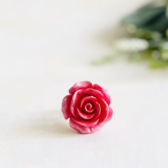 推し活にも！オリジナルローズリング・赤色濃淡（RG23） 1枚目の画像