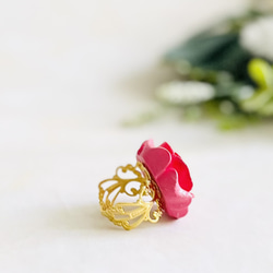 推し活にも！オリジナルローズリング・赤色濃淡（RG23） 3枚目の画像