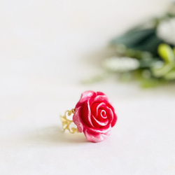 推し活にも！オリジナルローズリング・赤色濃淡（RG23） 2枚目の画像