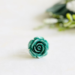 推し活にも！オリジナルローズリング・緑濃淡（RG25） 1枚目の画像