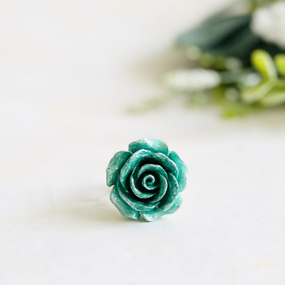 推し活にも！オリジナルローズリング・緑濃淡（RG25） 1枚目の画像