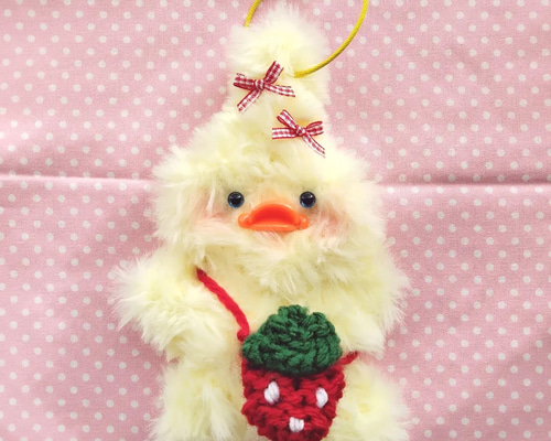 福寿ドール　ポケットいちごアヒル　作家ドールアヒル　アーティストドールアヒル bb2551c6db37fe153252844e86eca6