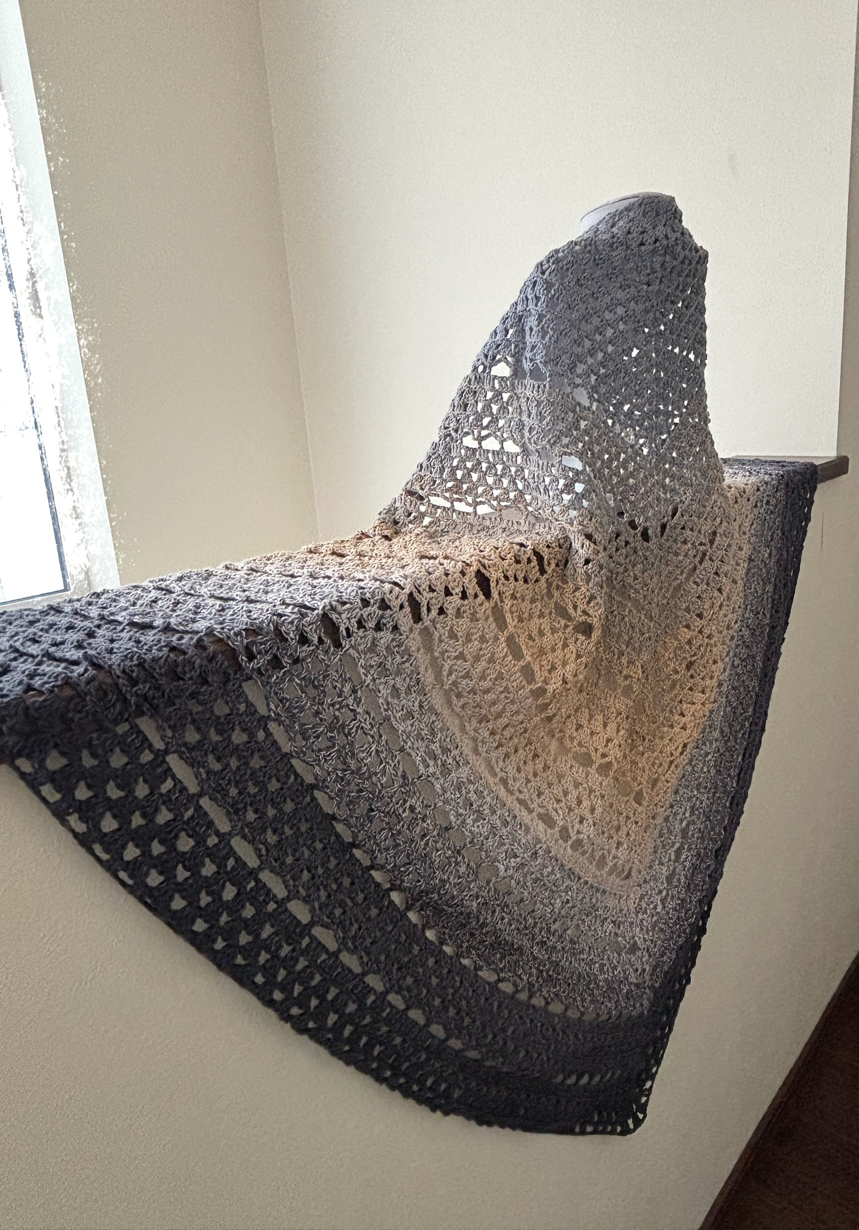 コットン三角ショール　006