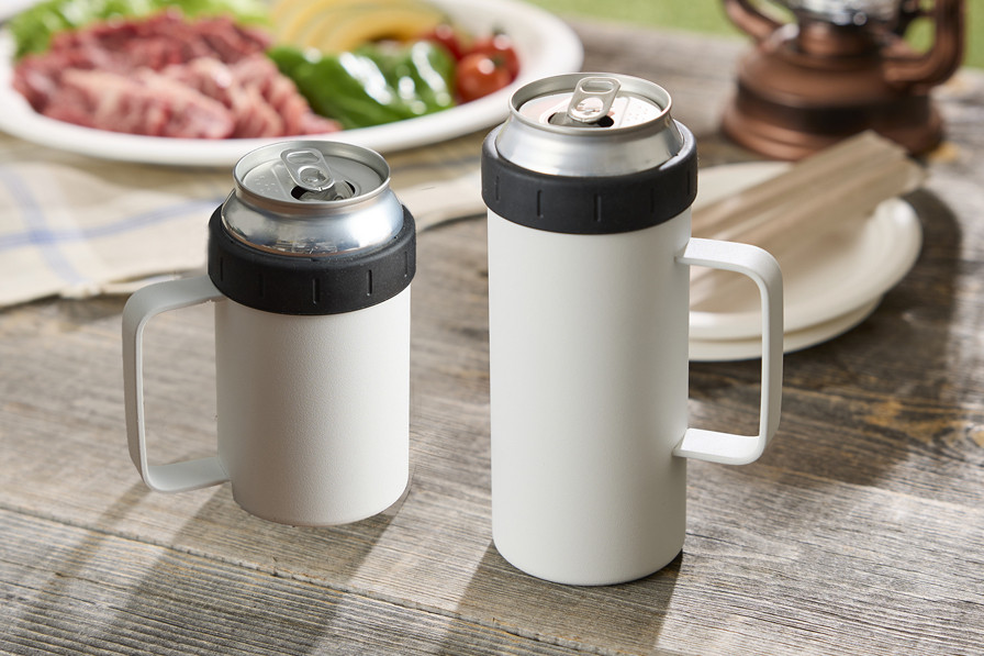 DC-5005A　DAY CAN 　保冷500・350ml缶ホルダーセット　白