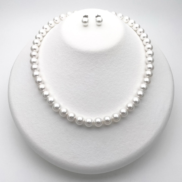 【特集掲載】"真珠屋さんが本気で選んだ"貝パールネックレスセット 冠婚葬祭 ウエディング 入学入園卒園卒業 誕生成人結婚 1枚目の画像