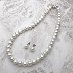 【特集掲載】"真珠屋さんが本気で選んだ"貝パールネックレスセット 冠婚葬祭 ウエディング 入学入園卒園卒業 誕生成人結婚 2枚目の画像