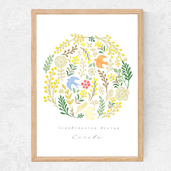 さるり✴︎　二点おまとめページ　現代アート　カラフル　北欧 北欧✴︎ サークル◻︎ 水彩インテリアポスター◻︎ イラスト N.ecru