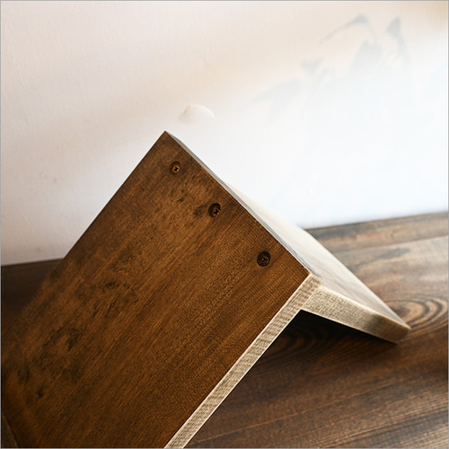 メープル無垢材 本立て ブックスタンド 木製 卓上 斜め シンプル