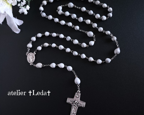 ☆ヨブの涙 ロザリオ☆Job's Tears Rosary マザー・テレサ ☆ヨブの涙 ロザリオ☆Job's Tears Rosary マザー・テレサの