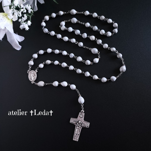 ☆ヨブの涙 ロザリオ☆Job's Tears Rosary マザー・テレサの