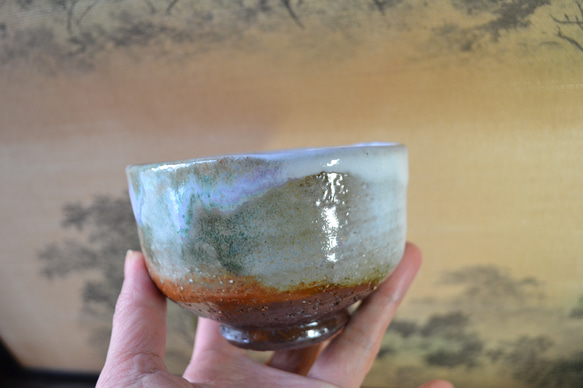 【新着！】三彩釉　一服碗　いっぷく碗　★萩焼　陶器 7枚目の画像