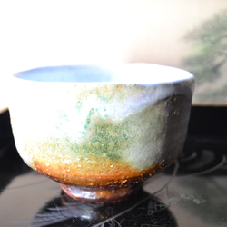 【新着！】三彩釉　一服碗　いっぷく碗　★萩焼　陶器 3枚目の画像