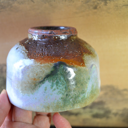 【新着！】三彩釉　一服碗　いっぷく碗　★萩焼　陶器 2枚目の画像