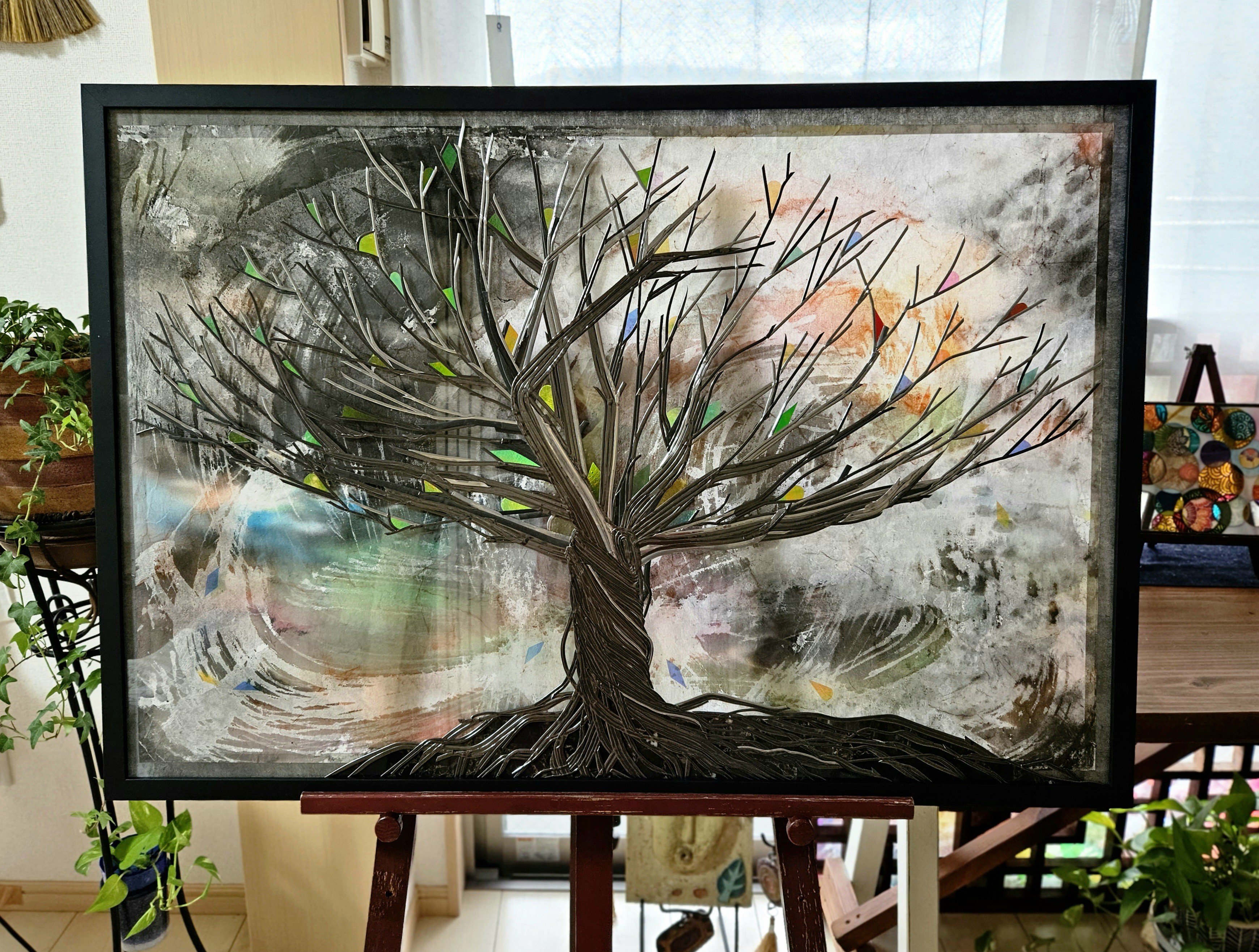 ●『氣色 Keshiki』グラスアート＋土佐和紙夢幻染●