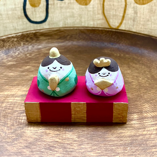 ミニミニ☆豆雛様張り子 ひな人形・雛飾り シッポ堂 通販 18847565