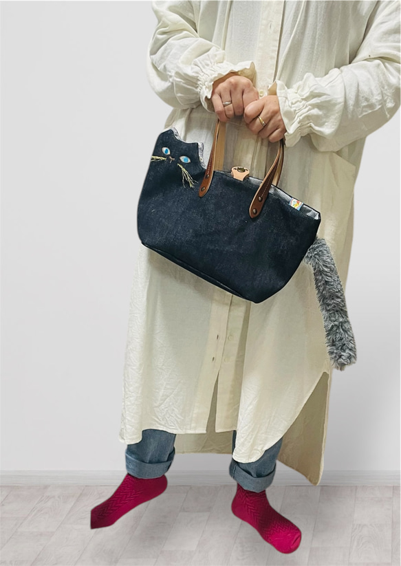 ツンデレ猫さん　お出かけトートバッグ　 7枚目の画像