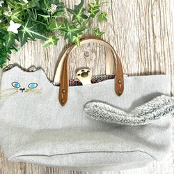 ツンデレ猫さん　お出かけトートバッグ　 2枚目の画像