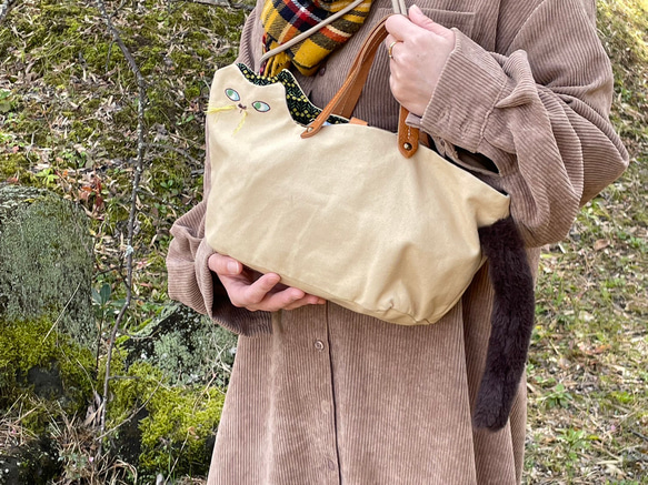 ツンデレ猫さん　お出かけトートバッグ　 8枚目の画像