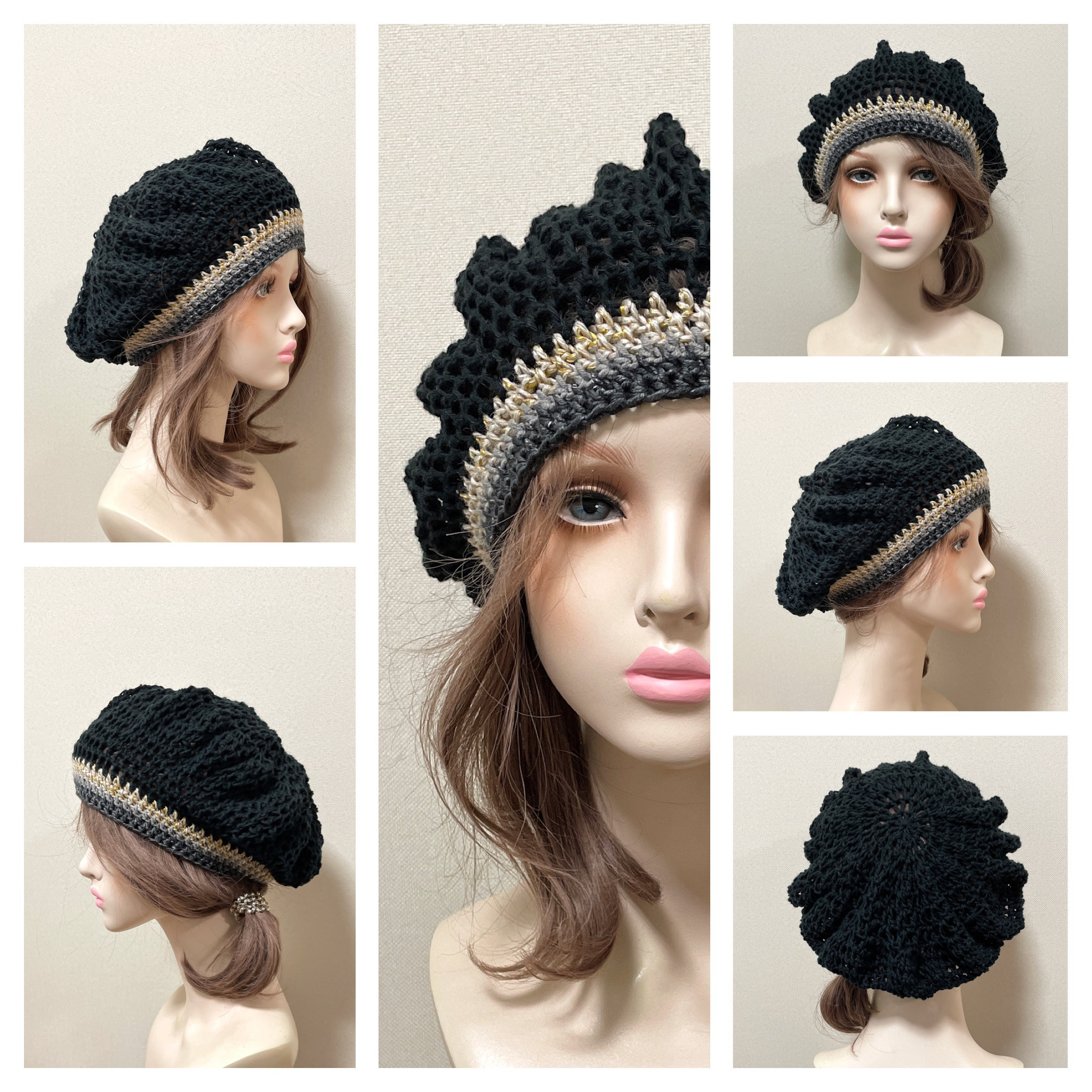 ゆったりベレー帽Ｌ＊オールシーズン＊１２