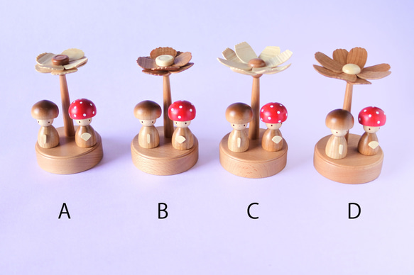 ひな人形　Flower and Mushroom 2枚目の画像