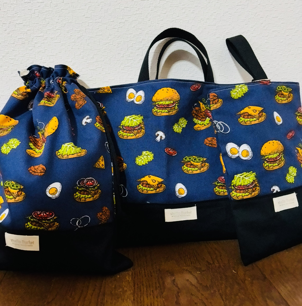 ★入園、入学★レッスンバッグ、お着替え袋、シューズ袋セット