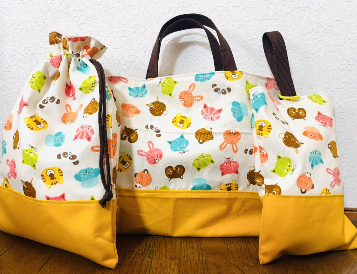 ★入園、入学★レッスンバッグ、お着替え袋、シューズ袋セット