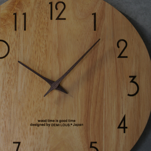 壁掛け時計 おしゃれ 掛け時計 木製 人気 30cm 静音 連続秒針