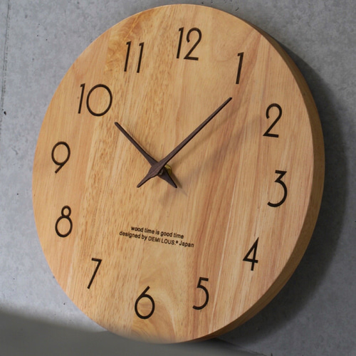 壁掛け時計 おしゃれ 掛け時計 木製 人気 30cm 静音 連続秒針 シンプル