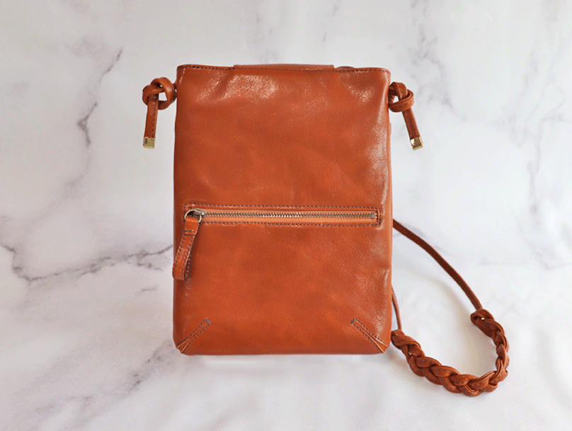 本革 ポシェット Mサイズ(キャメル／オイルレザー)