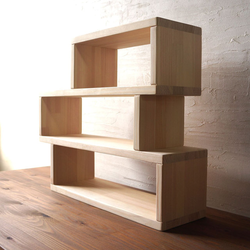 私の棚 3段シェルフ 好きを見せるディスプレイ収納 キッチン 飾り棚