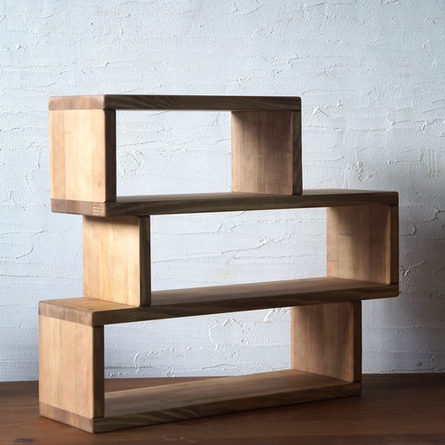 私の棚 3段シェルフ 好きを見せるディスプレイ収納 キッチン 飾り棚