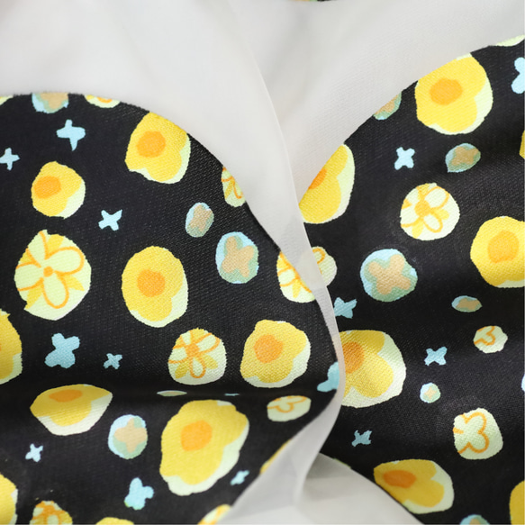 【着分販売】イタリア製／シルクオーガンジ　ミモザ風　～シルク100％～ 10枚目の画像
